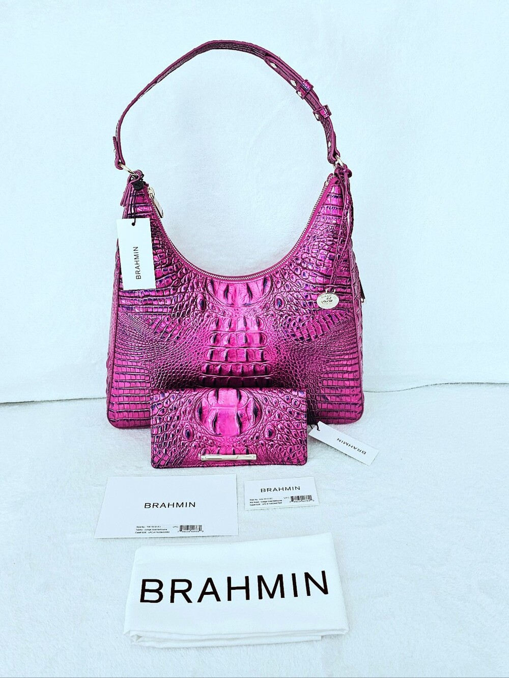 NWT Brahmin VOLTAGE VIOLET TABITHA w/ Ady Wallet